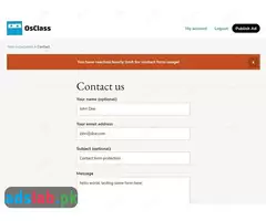 Contact Form Limits Plugin osclass for free - 3